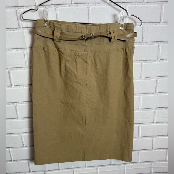 RAINBOW Tan Belted Women's Skirt/size M - Picture 2 of 8